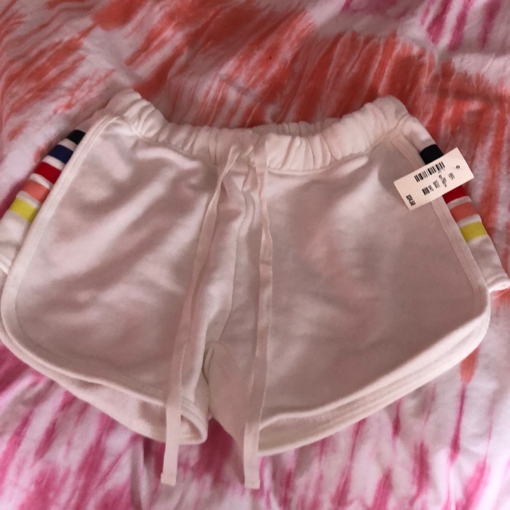 Areopostle Rainbow Striped Shorts